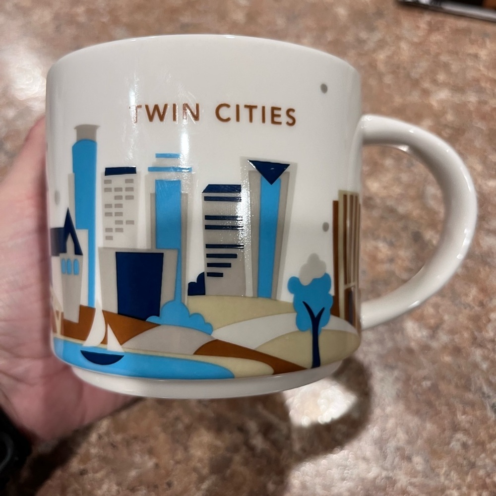 Starbucks Twin Cities Mug - Blue and Brown